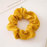 Fashion Silk Women Scrunchie Solid Color Elastic Hair Ties For Women