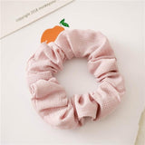 Fashion Silk Women Scrunchie Solid Color Elastic Hair Ties For Women