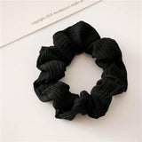 Fashion Silk Women Scrunchie Solid Color Elastic Hair Ties For Women