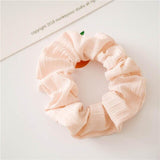 Fashion Silk Women Scrunchie Solid Color Elastic Hair Ties For Women