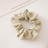 Fashion Silk Women Scrunchie Solid Color Elastic Hair Ties For Women