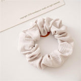 Fashion Silk Women Scrunchie Solid Color Elastic Hair Ties For Women