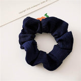 Fashion Silk Women Scrunchie Solid Color Elastic Hair Ties For Women