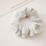 Fashion Silk Women Scrunchie Solid Color Elastic Hair Ties For Women