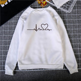 Womens Letters FRIENDS Print Long Sleeve Hoodie Sweatshirt Ladies 2019