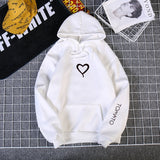 Heart Hoodies Sweatshirts 2019 Women Casual Kawaii Harajuku