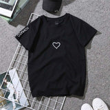 Heart Hoodies Sweatshirts 2019 Women Casual Kawaii Harajuku