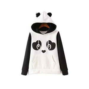 Cute Panda Hoodies Autumn Sweatshirt Women Pullover