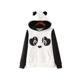 Cute Panda Hoodies Autumn Sweatshirt Women Pullover