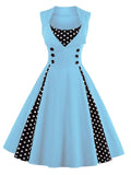 Vintage Dress 50s 60s Rockabilly Dot Swing Pin Up Summer