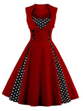 Vintage Dress 50s 60s Rockabilly Dot Swing Pin Up Summer